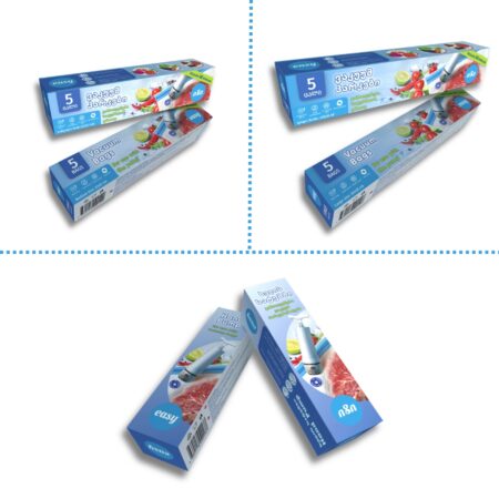 პროდუქტების შესანახი/გასაყინი მრავალჯერადი ვაკუუმ პარკები და ხელის სატუმბი