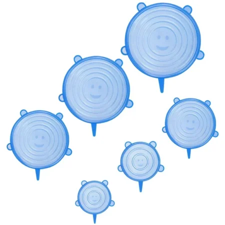 იზის 6 სხვადასხვა ზომის სილიკონის თავსახური