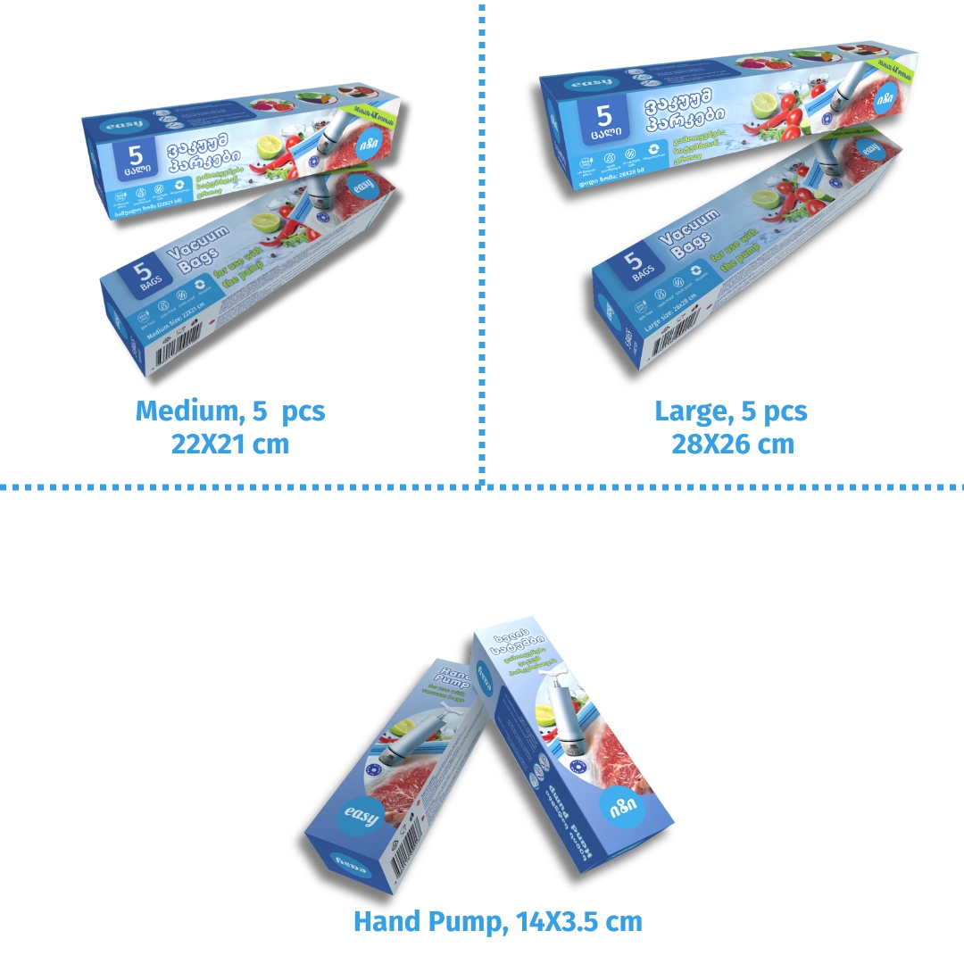 იზის მრავალჯერადი ვაკუუმ პარკები და ხელის სატუმბი